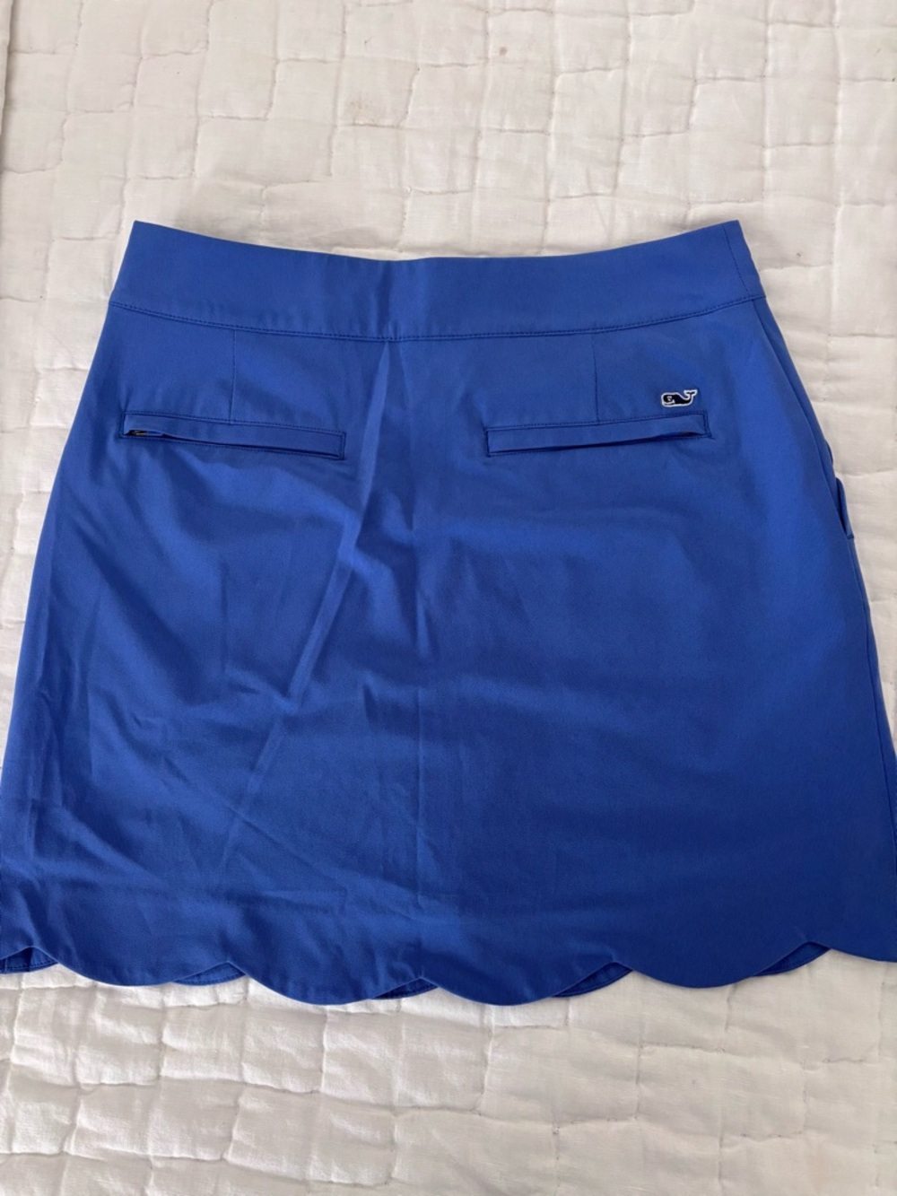 Vineyard Vines Scalloped Hem Performance Women's Skirt - Blue - Picture 2 of 2